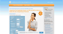 Desktop Screenshot of krankenversicherung-prognose.de